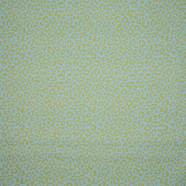 Percal Estampado Nairobi Verde Lima Azul Celeste - Ribes y Casals