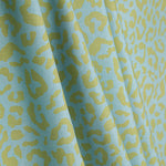 Percal Estampado Nairobi Verde Lima Azul Celeste - Ribes y Casals