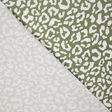Percal Estampado Nairobi Verde Oliva Blanco - Ribes y Casals