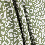Percal Estampado Nairobi Verde Oliva Blanco - Ribes y Casals