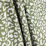 Percal Estampado Nairobi Verde Oliva Blanco - Ribes y Casals