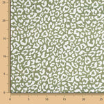 Percal Estampado Nairobi Verde Oliva Blanco - Ribes y Casals
