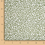 Percal Estampado Nairobi Verde Oliva Blanco - Ribes y Casals