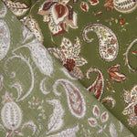 Viscosa Estampada Oliva Boheme - Ribes y Casals
