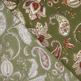 Viscosa Estampada Oliva Boheme - Ribes y Casals