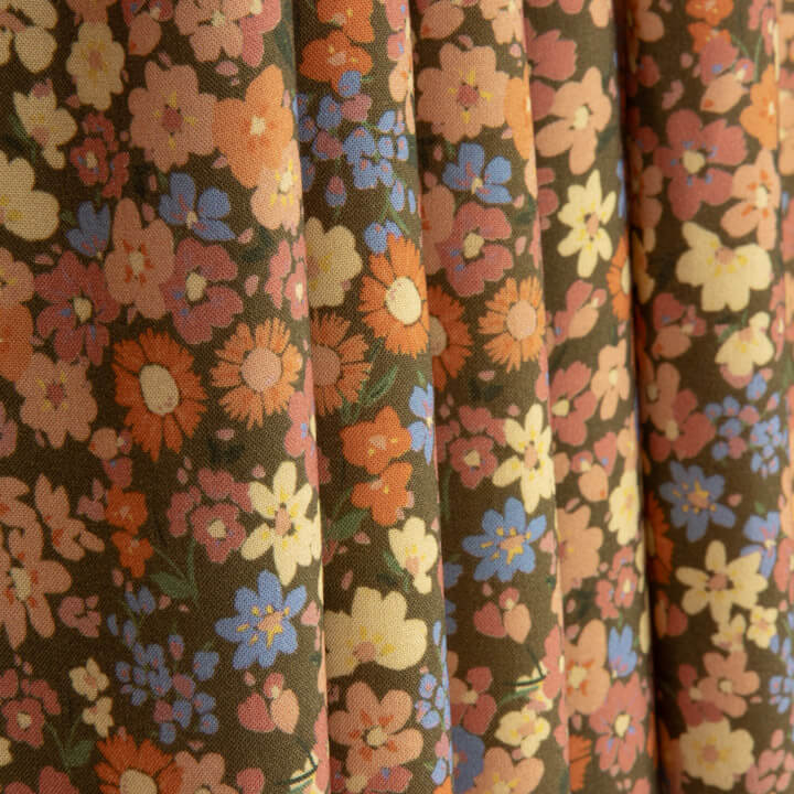 Viscosa Estampada Pradera Vintage - Ribes y Casals