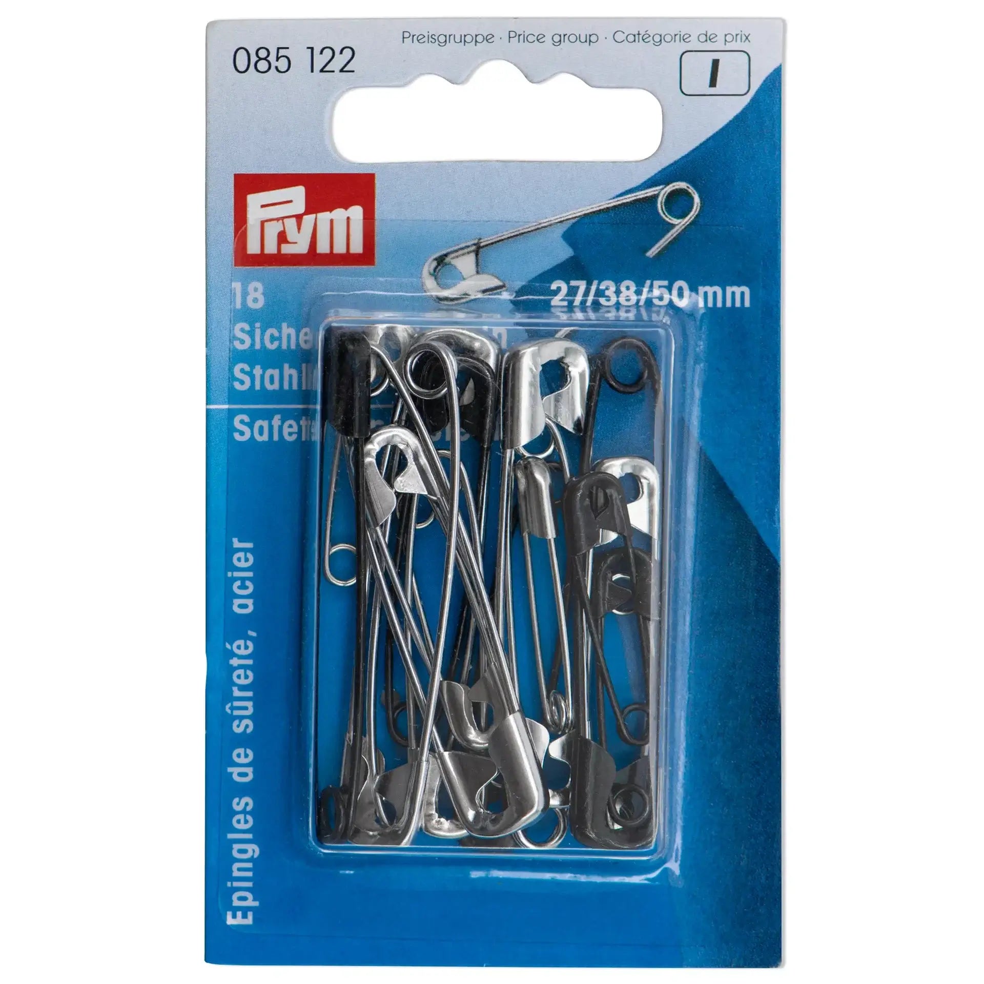 Imperdibles Prym Surtidos 27/38/50 mm – 18 Unidades - Ribes y Casals