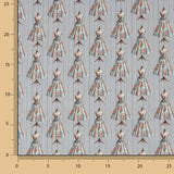 Percal Estampado Couture Gris - Ribes y Casals