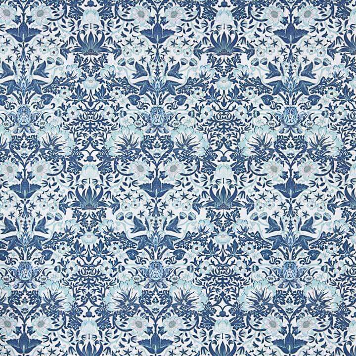Percal Estampado Coralia Azul - Ribes y Casals