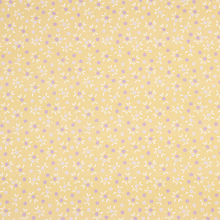 Percal Estampado Milena Amarillo - Ribes y Casals