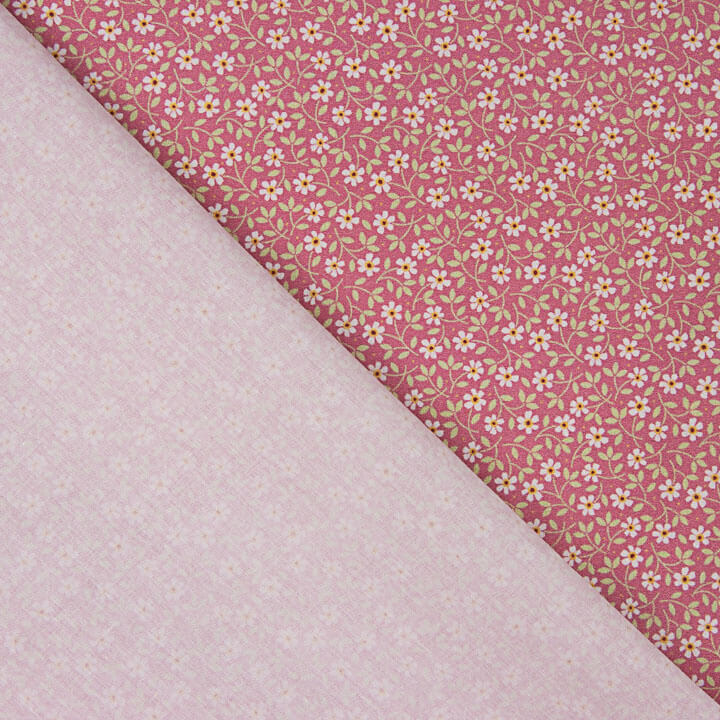 Percal Estampado Milena Rosa - Ribes y Casals