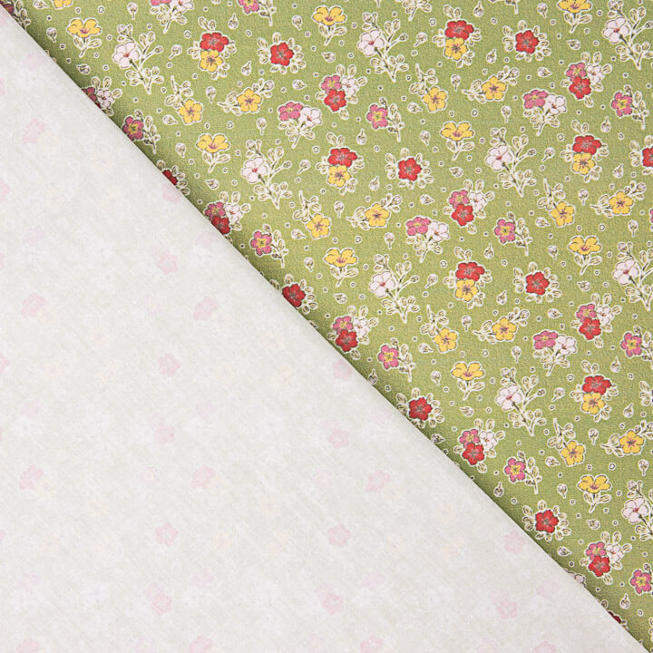 Percal Estampado Milena Verde - Ribes y Casals