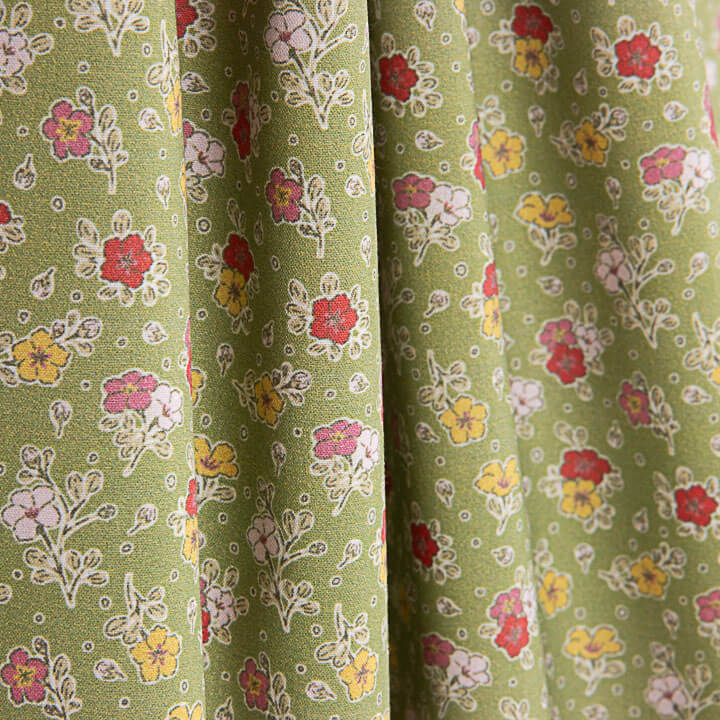 Percal Estampado Milena Verde - Ribes y Casals
