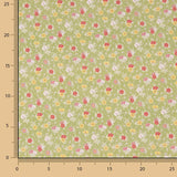 Percal Estampado Milena Verde - Ribes y Casals