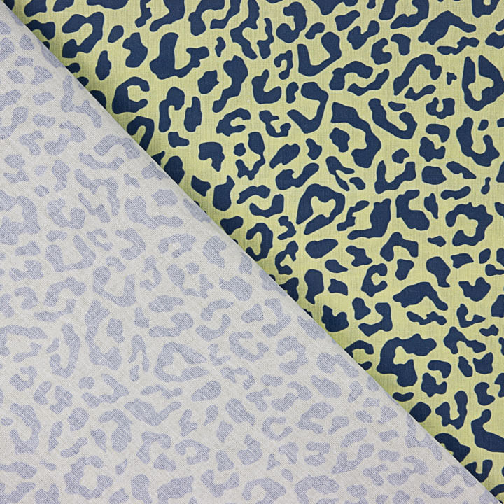 Percal Estampado Nairobi Azul Marino - Ribes y Casals