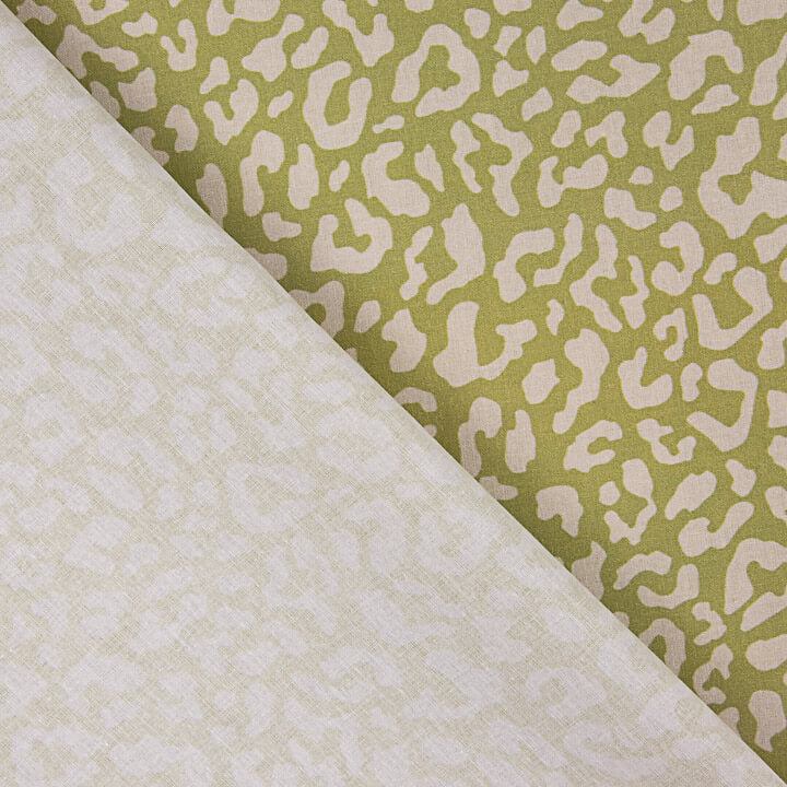 Percal Estampado Nairobi Verde Oliva - Ribes y Casals