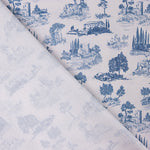 Percal Estampado Silke Azul - Ribes y Casals