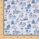 Percal Estampado Silke Azul - Ribes y Casals