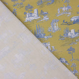 Percal Estampado Silke Verde Oliva - Ribes y Casals
