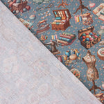 Percal Estampado Atelier Azul - Ribes y Casals