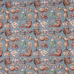 Percal Estampado Atelier Azul - Ribes y Casals