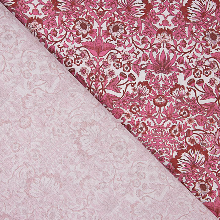 Percal Estampado Willow Rosa - Ribes y Casals
