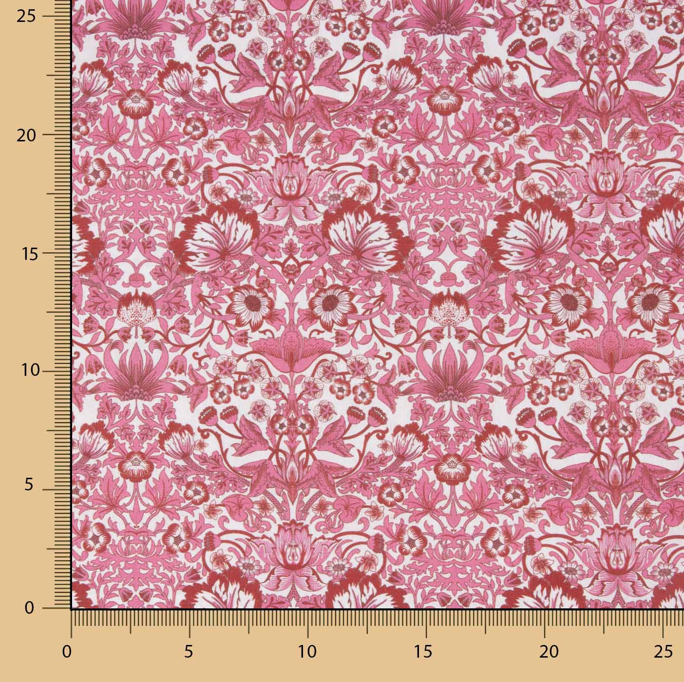 Percal Estampado Willow Rosa - Ribes y Casals