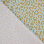 Percal Estampado Nairobi Mostaza Azul - Ribes y Casals