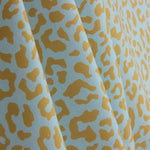 Percal Estampado Nairobi Mostaza Azul - Ribes y Casals