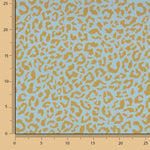 Percal Estampado Nairobi Mostaza Azul - Ribes y Casals