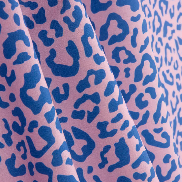 Percal Estampado Nairobi Rosa Azul - Ribes y Casals