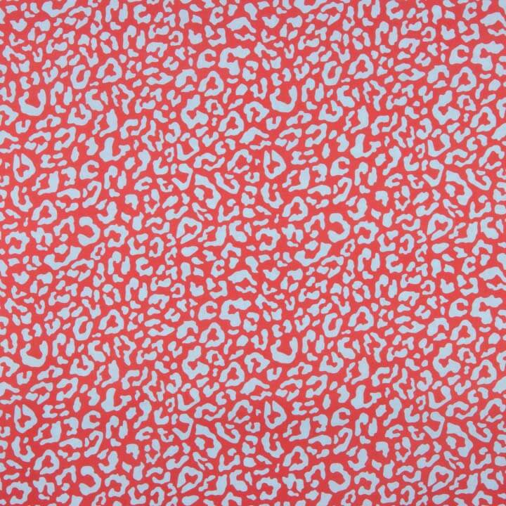 Percal Estampado Nairobi Rojo Azul - Ribes y Casals