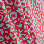 Percal Estampado Nairobi Rojo Azul - Ribes y Casals
