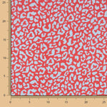 Percal Estampado Nairobi Rojo Azul - Ribes y Casals
