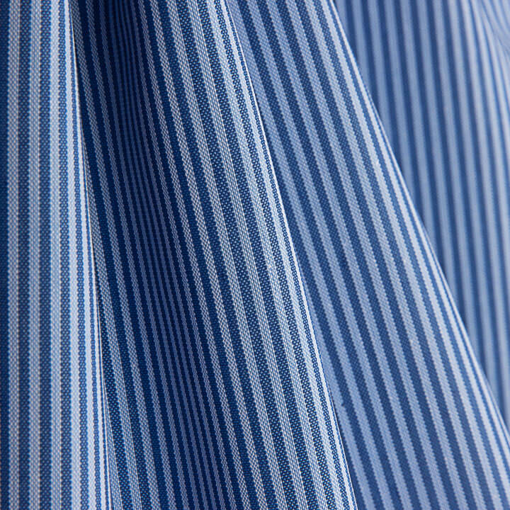 Percal Raya Bicolor Azul 1 mm - Ribes y Casals