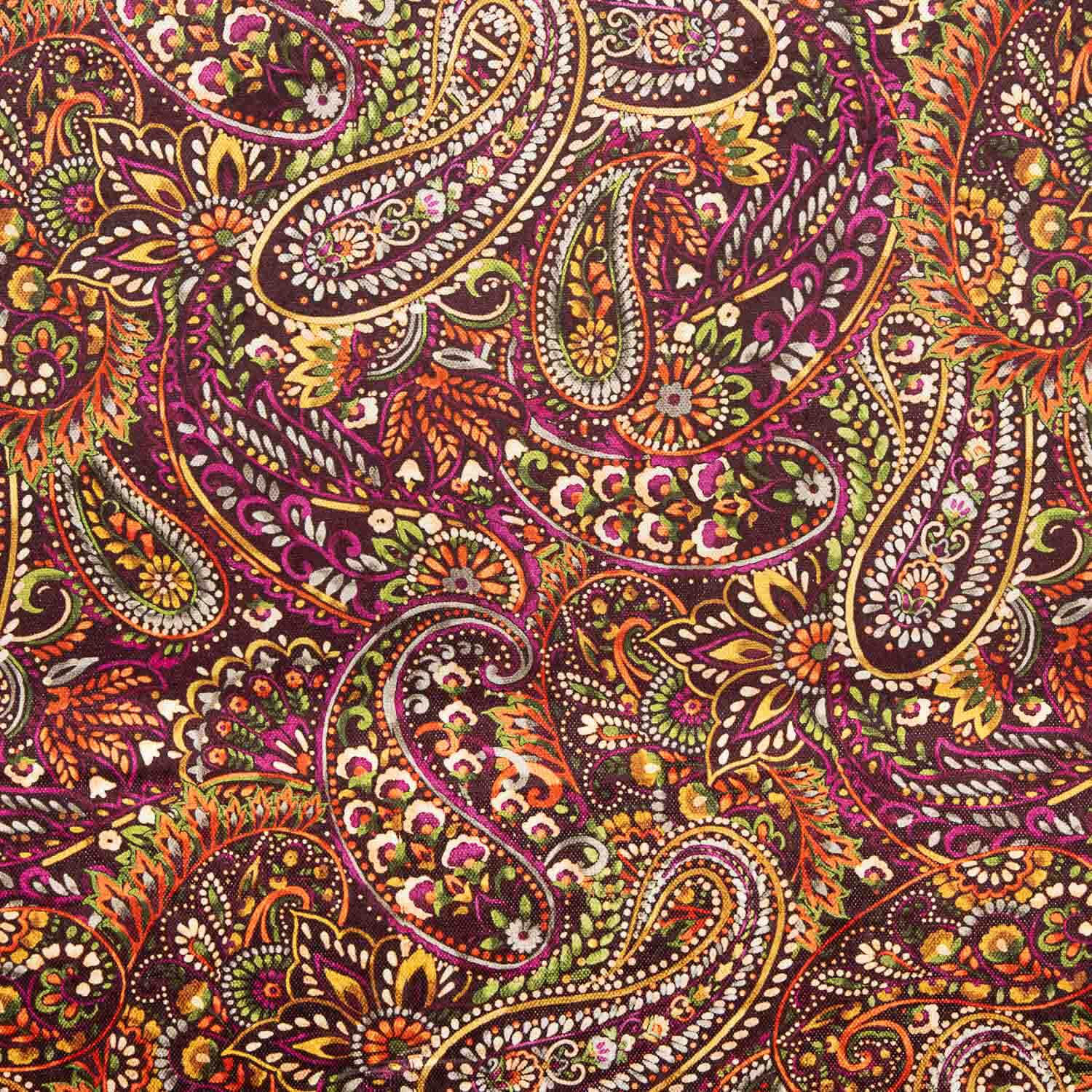 Punto Aterciopelado Paisley Fucsia - Ribes y Casals