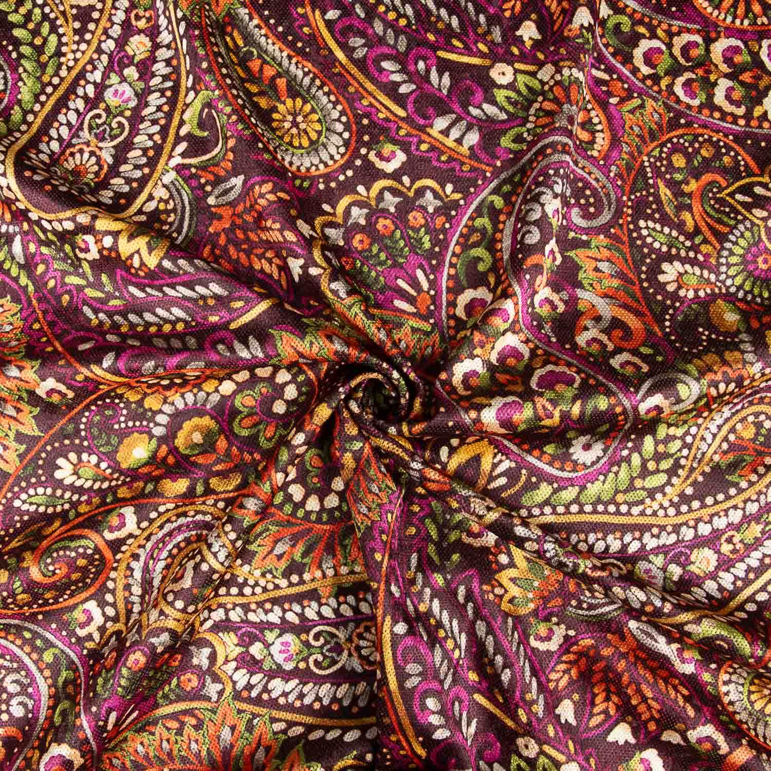 Punto Aterciopelado Paisley Fucsia - Ribes y Casals