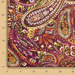 Punto Aterciopelado Paisley Fucsia - Ribes y Casals