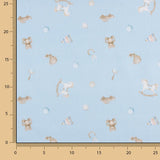 Piqué Algodón Juguetes Bebé Azul Cielo - Ribes y Casals