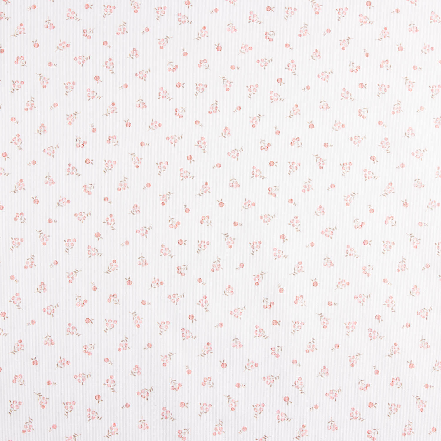 Piqué Algodón Mini Flores Rosa - Ribes y Casals