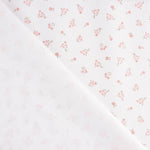 Piqué Algodón Mini Flores Rosa - Ribes y Casals