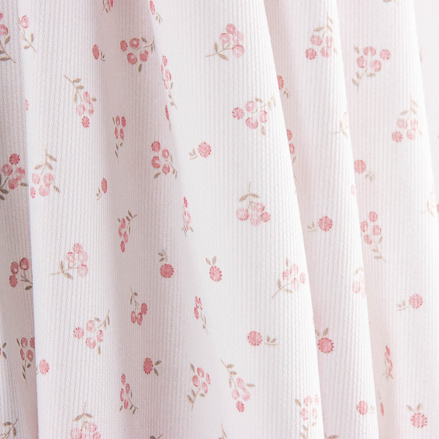 Piqué Algodón Mini Flores Rosa - Ribes y Casals