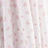 Piqué Algodón Mini Flores Rosa - Ribes y Casals