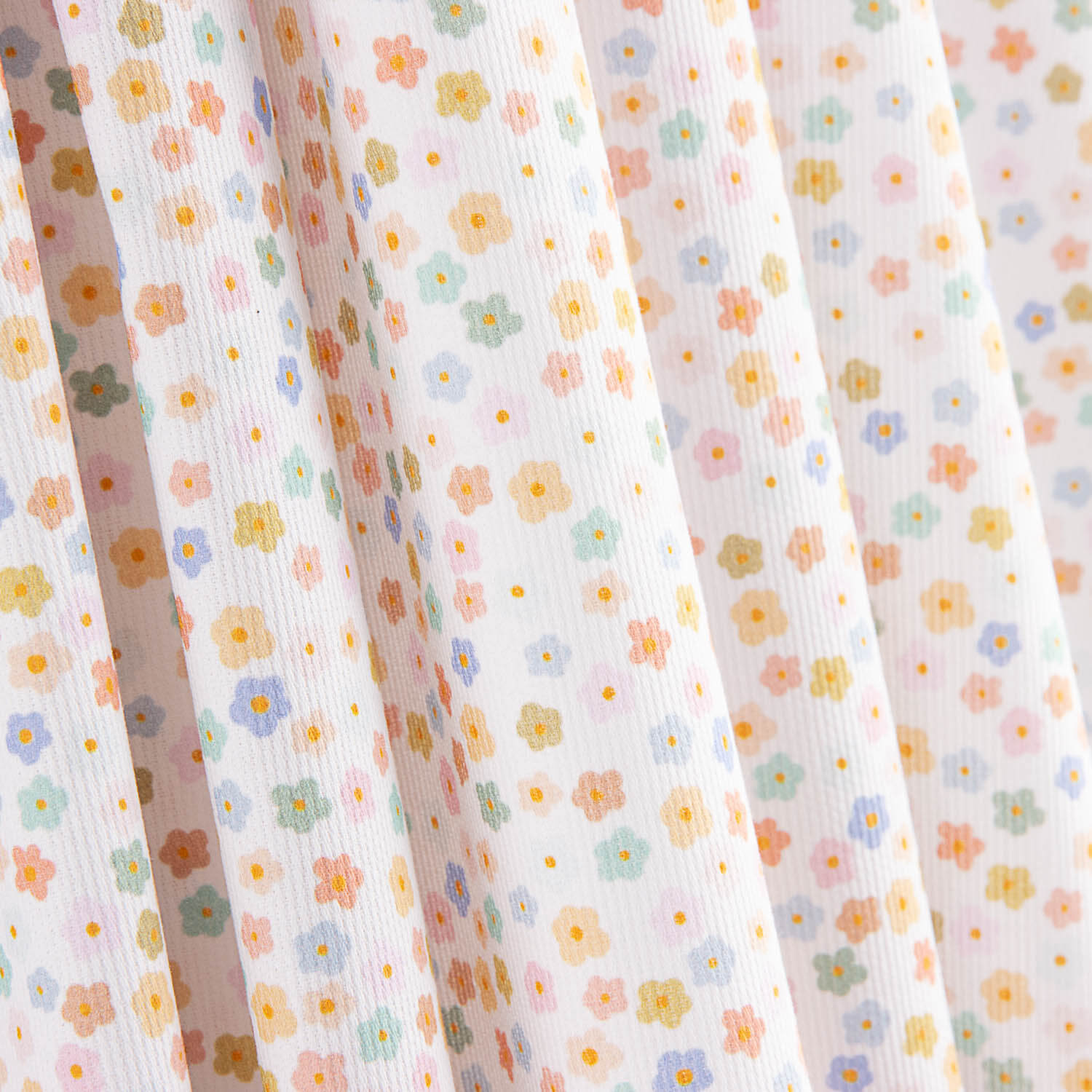 Piqué Algodón Mini Flores Multicolor - Ribes y Casals