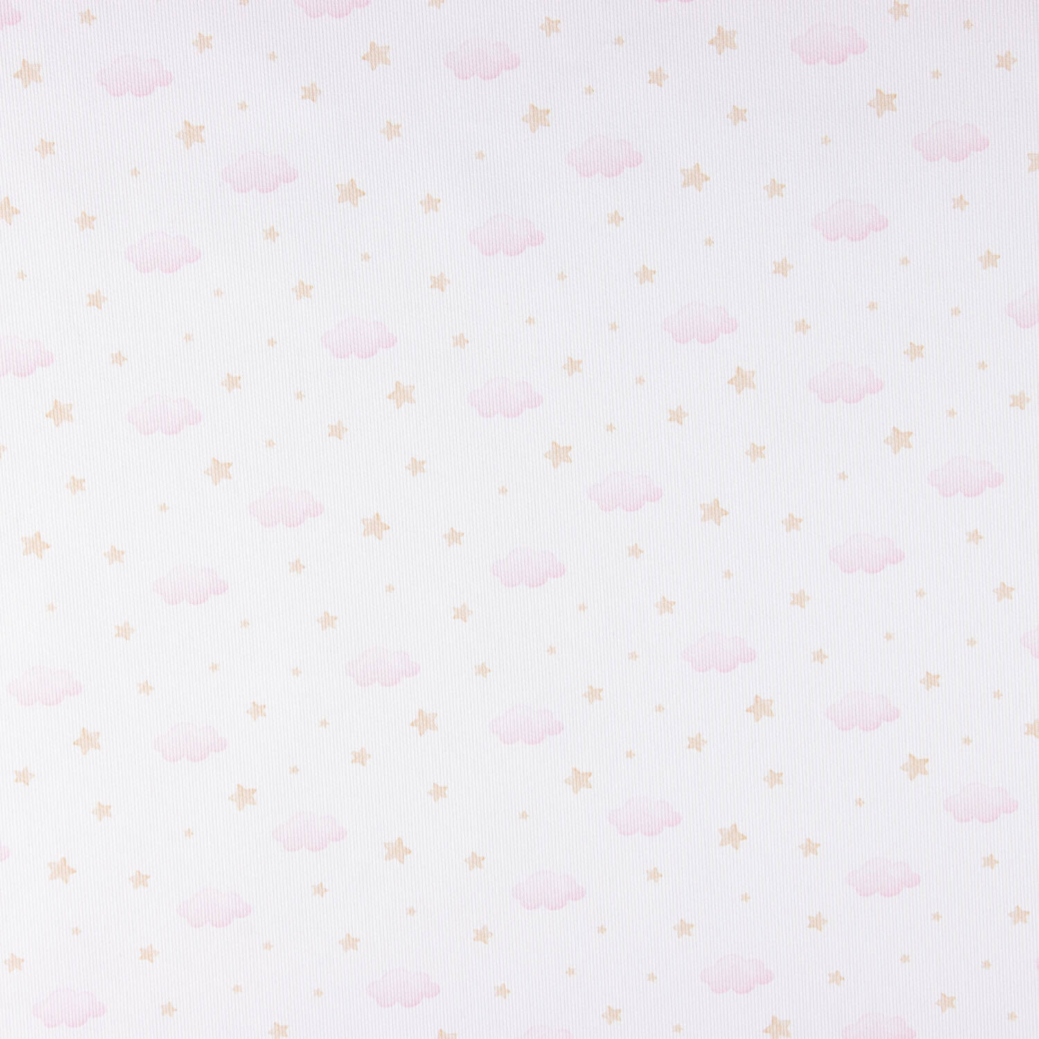 Piqué Algodón Nubes y Estrellas Rosa - Ribes y Casals