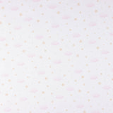 Piqué Algodón Nubes y Estrellas Rosa - Ribes y Casals