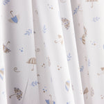 Piqué Algodón Paraguas Azul y Beige - Ribes y Casals