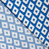 Viscosa Estampada Ikat Azul - Ribes y Casals