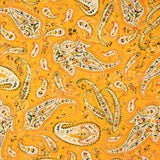Viscosa Estampada Paisley Naranja Suave - Ribes y Casals