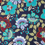 Viscosa Estampada Jardín Bohemio Azul - Ribes y Casals